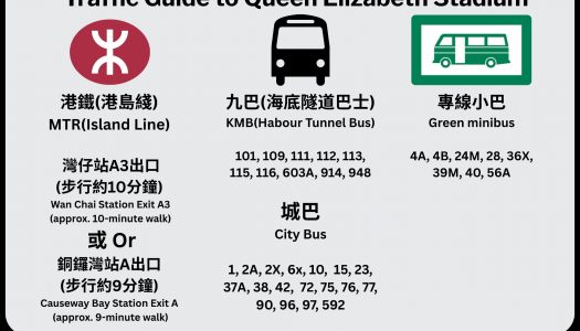 【WTT青少年乒乓常規挑戰賽 – 2025 香港站】交通指南